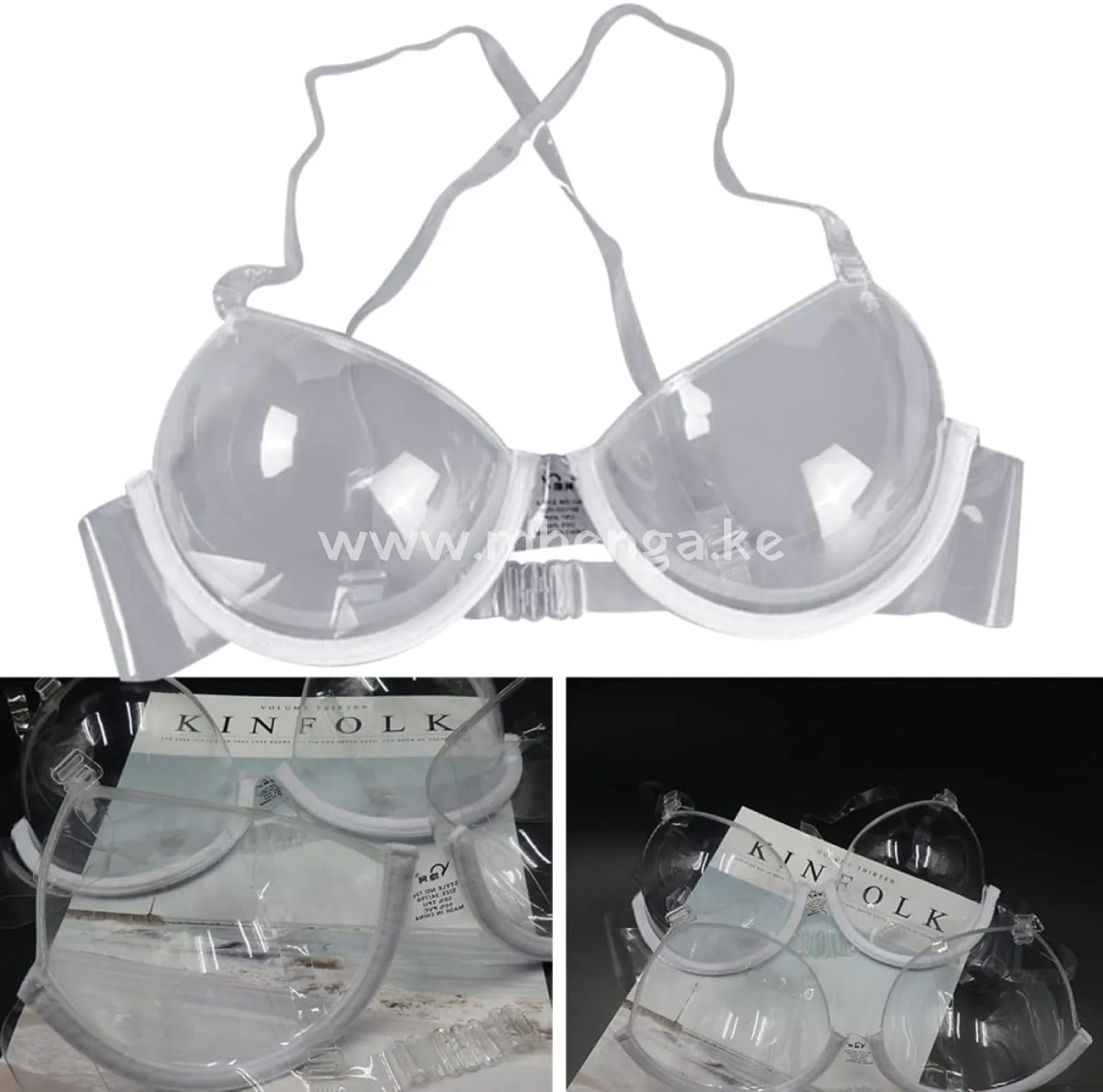 Bras See Tanning Clear Spa Underwire Waxing Plastic Invisible Bra Girls Underwear Supplies Disposable Strap Transparent Ladies Size Adjustable Push Covers Ultra-fine Women Sauna