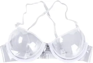 Bras See Tanning Clear Spa Underwire Waxing Plastic Invisible Bra Girls Underwear Supplies Disposable Strap Transparent Ladies Size Adjustable Push Covers Ultra-fine Women Sauna