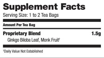 Bravo Tea, Ginger, 20 Tea Bags