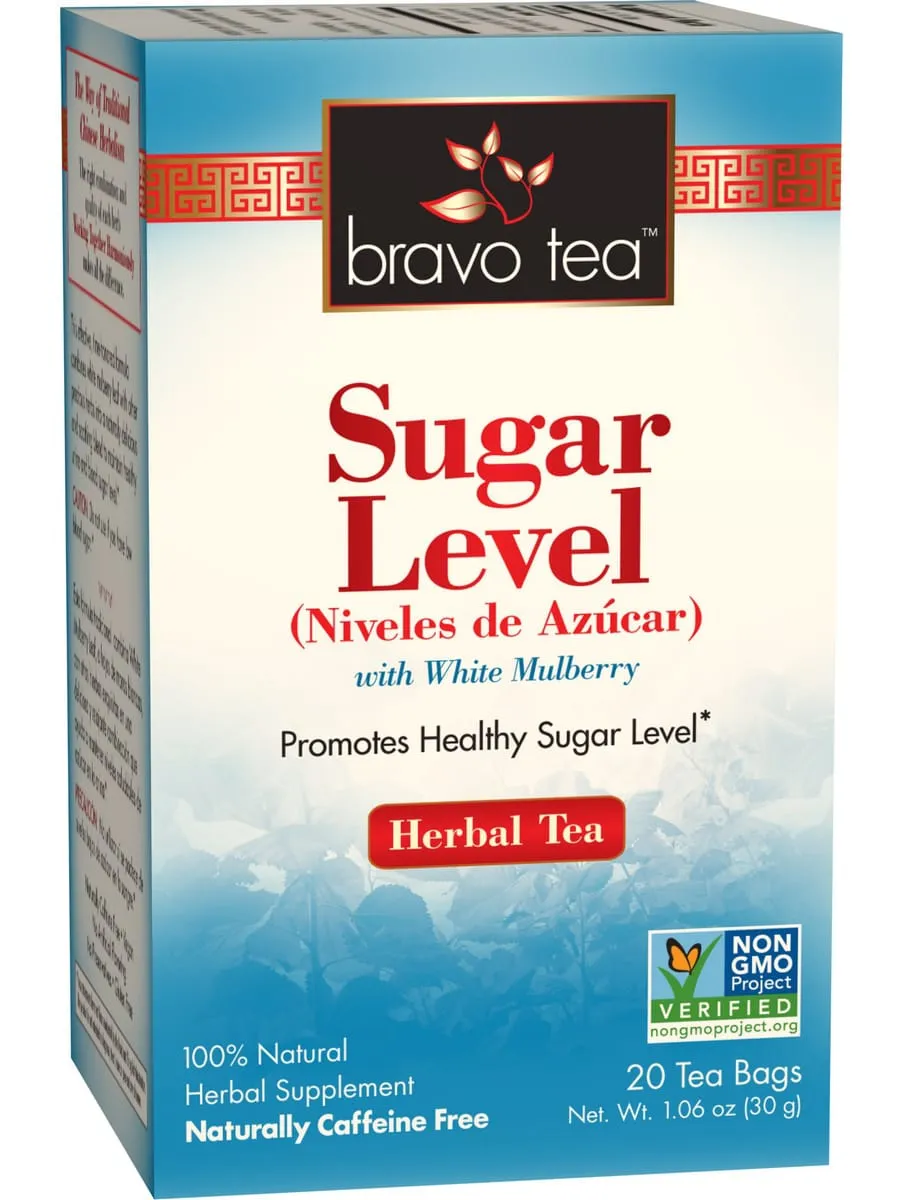 Bravo Tea, Sugar Level, 20 Tea Bags