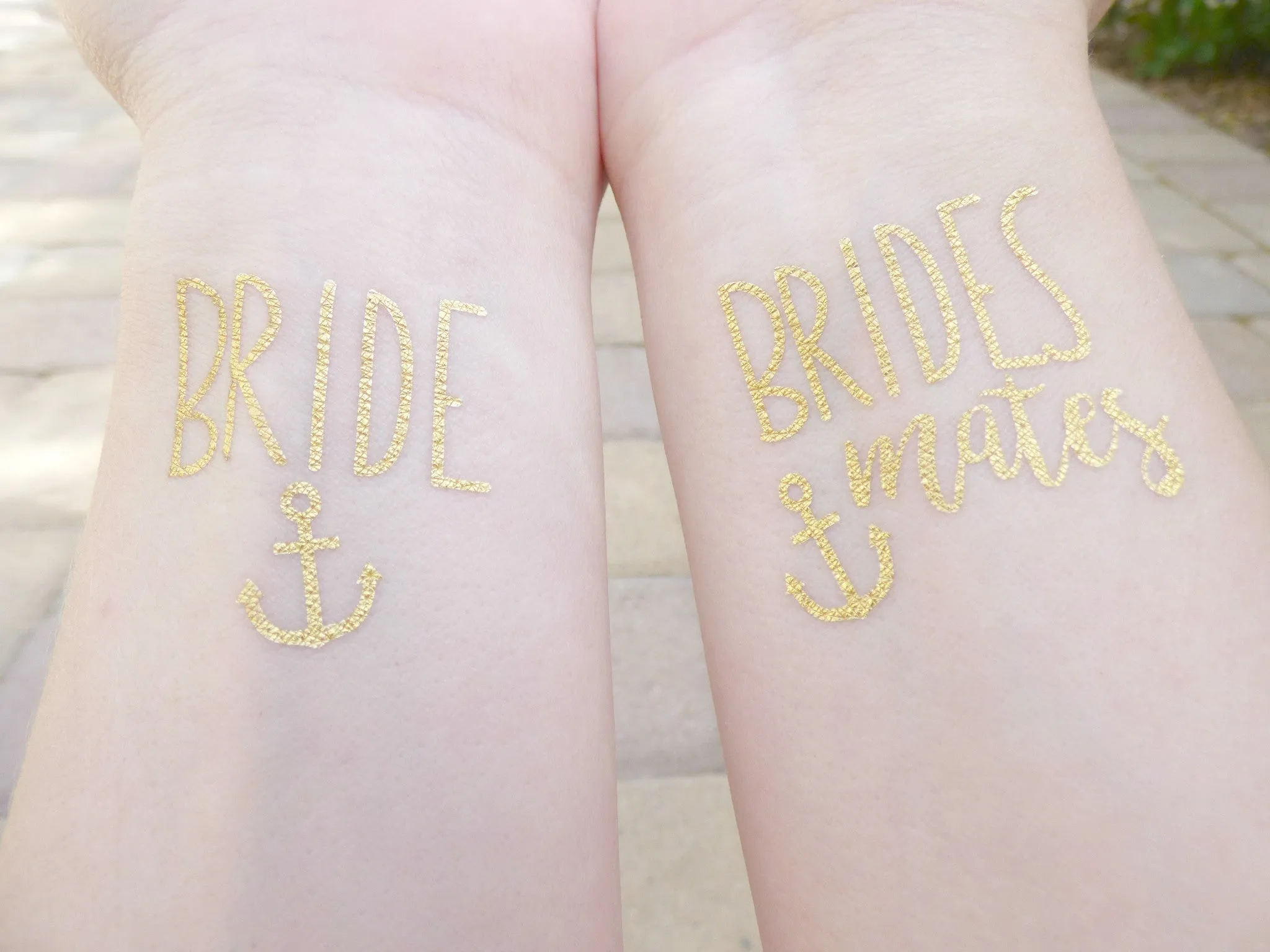 Brides Mates Anchor Bachelorette Party Tattoos