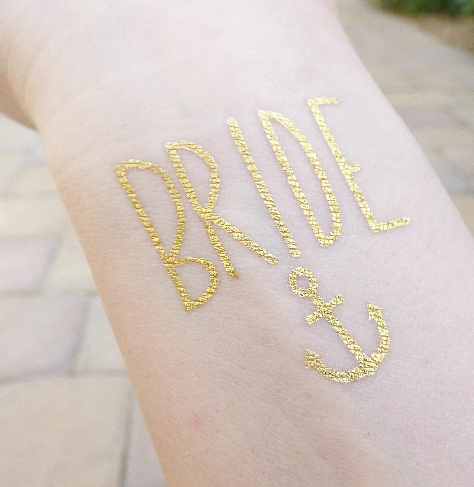 Brides Mates Anchor Bachelorette Party Tattoos