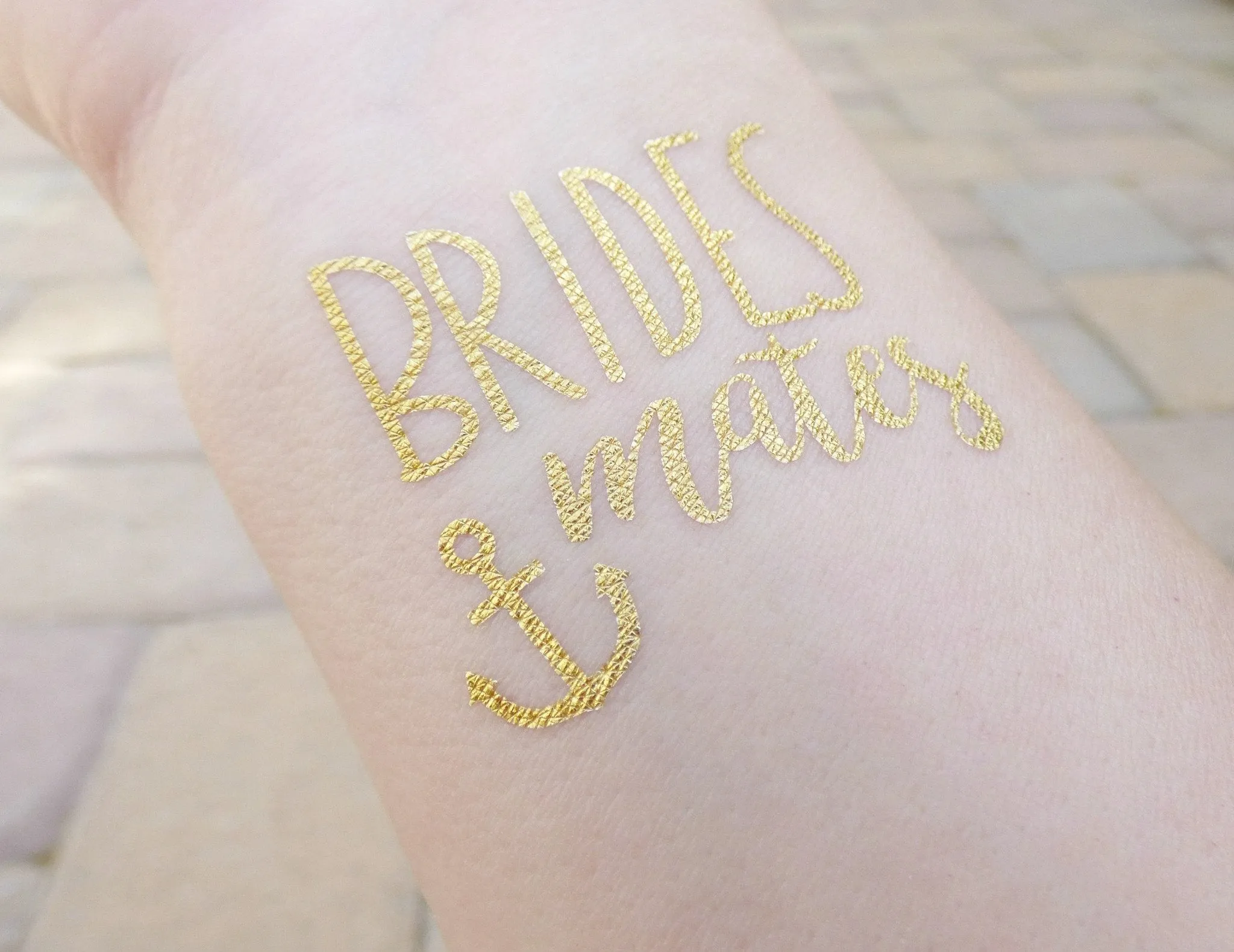 Brides Mates Anchor Bachelorette Party Tattoos