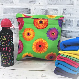 Bright Flowers Personalized Reusable Bag