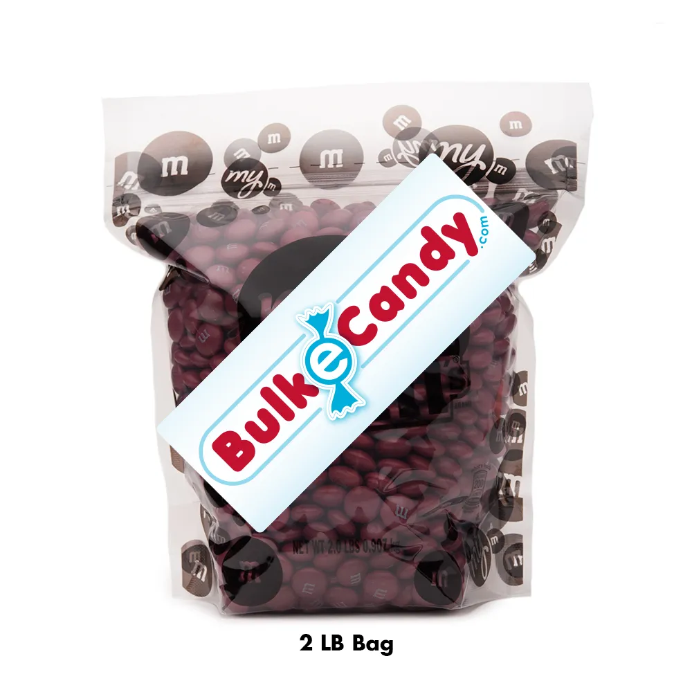 Bulk Maroon M&M's 2pounds M&M Colorworks