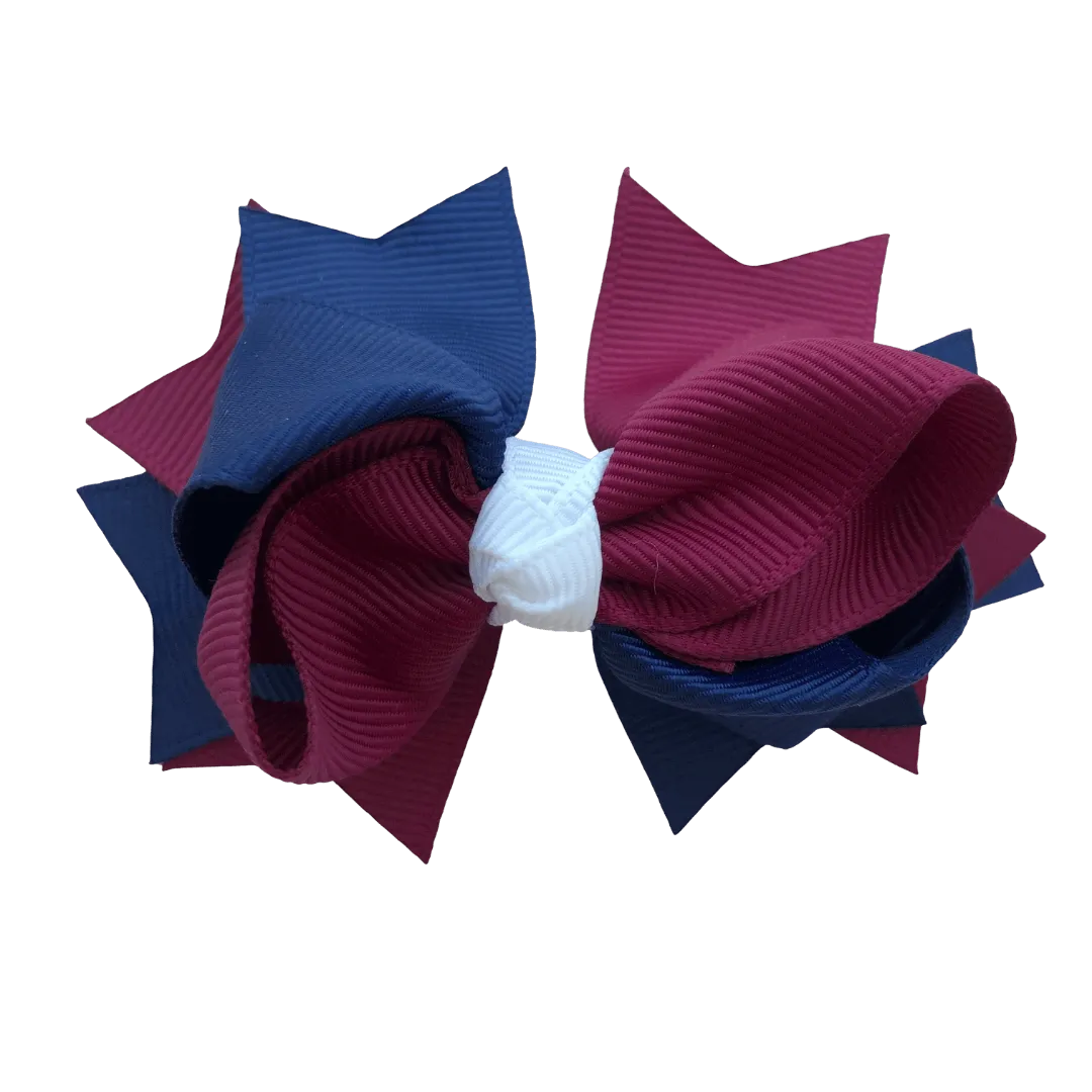 Burgundy & Navy & White Hair Accessories