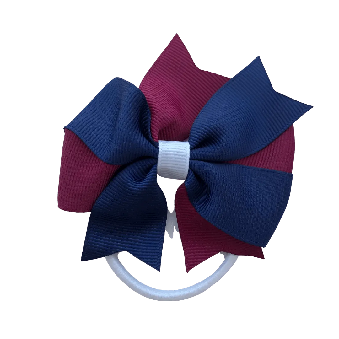 Burgundy & Navy & White Hair Accessories