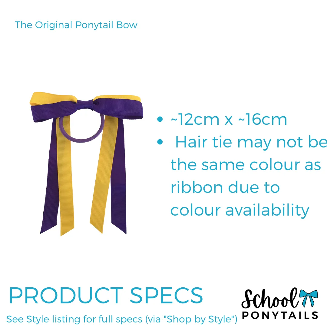 Burgundy & Sky Blue Hair Accessories