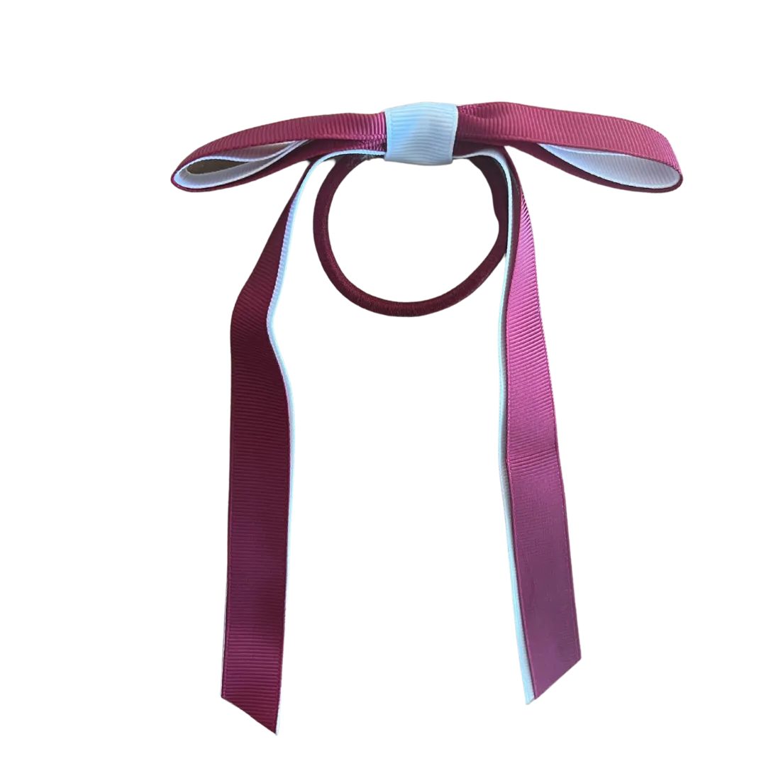 Burgundy & Sky Blue Hair Accessories