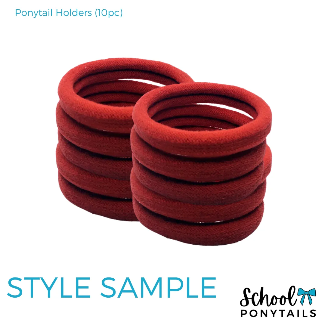 Burgundy & Sky Blue Hair Accessories
