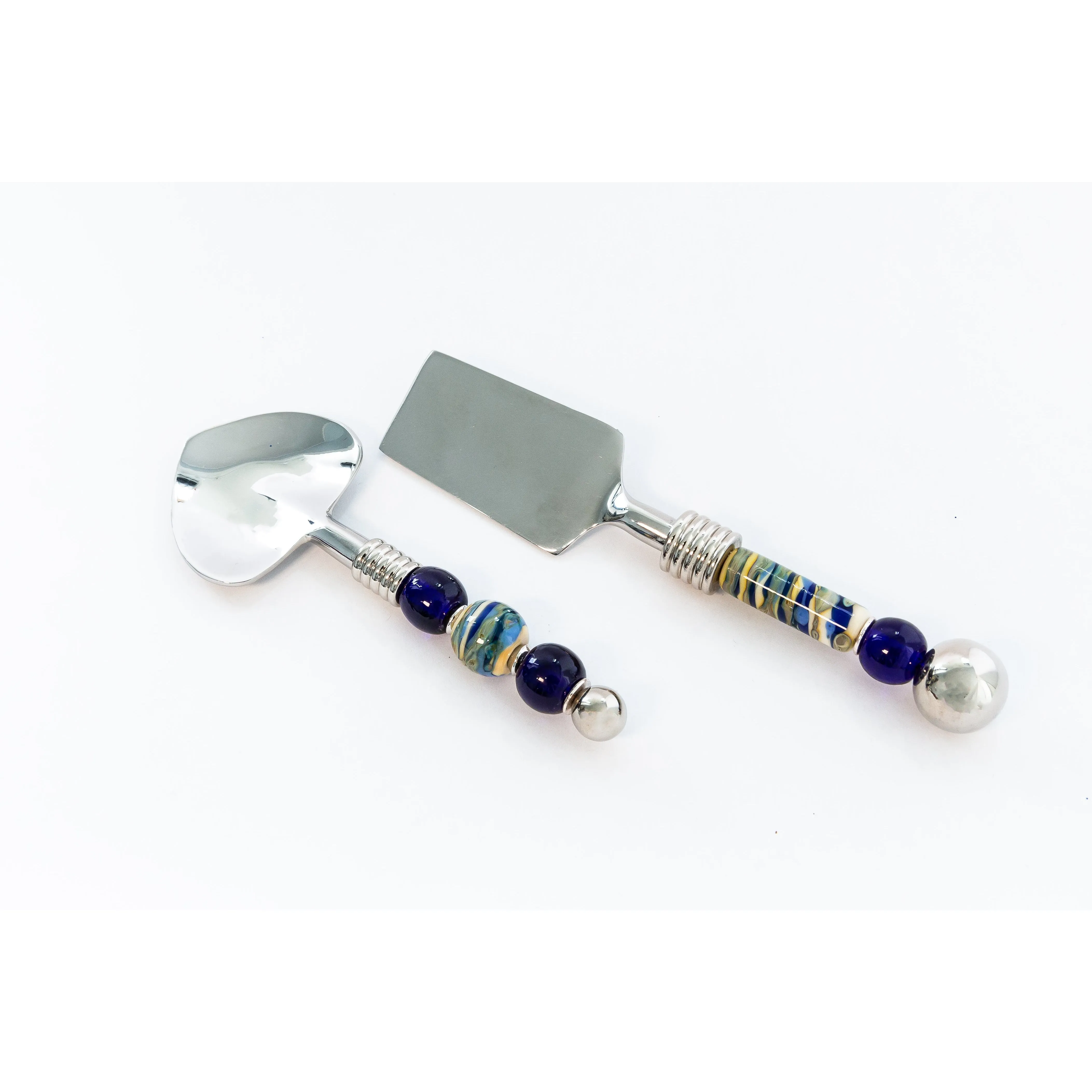 Butter/Cheese Spreader & Jam Set-Cobalt Swirl