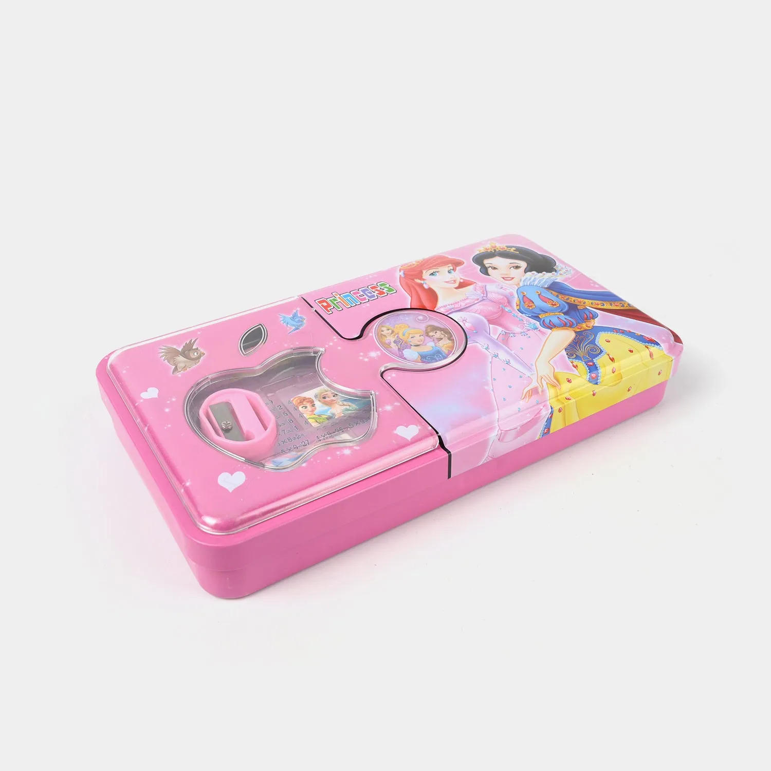 Cartoon-Themed Metal Pencil Box with Stationery Set
