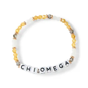 Chi Omega Beaded Bracelet