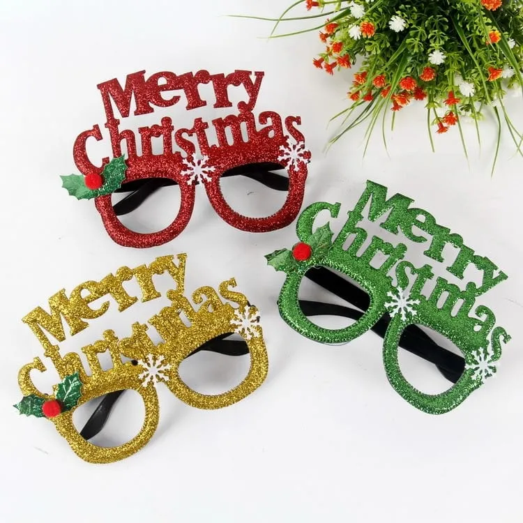 Children's Christmas Decorative Glasses - Merry Christmas