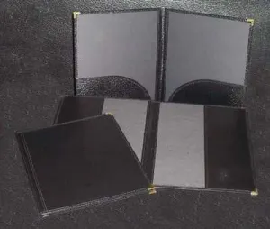 CHORAL FOLDER FLAT POCKETS BLACK 9 X 12