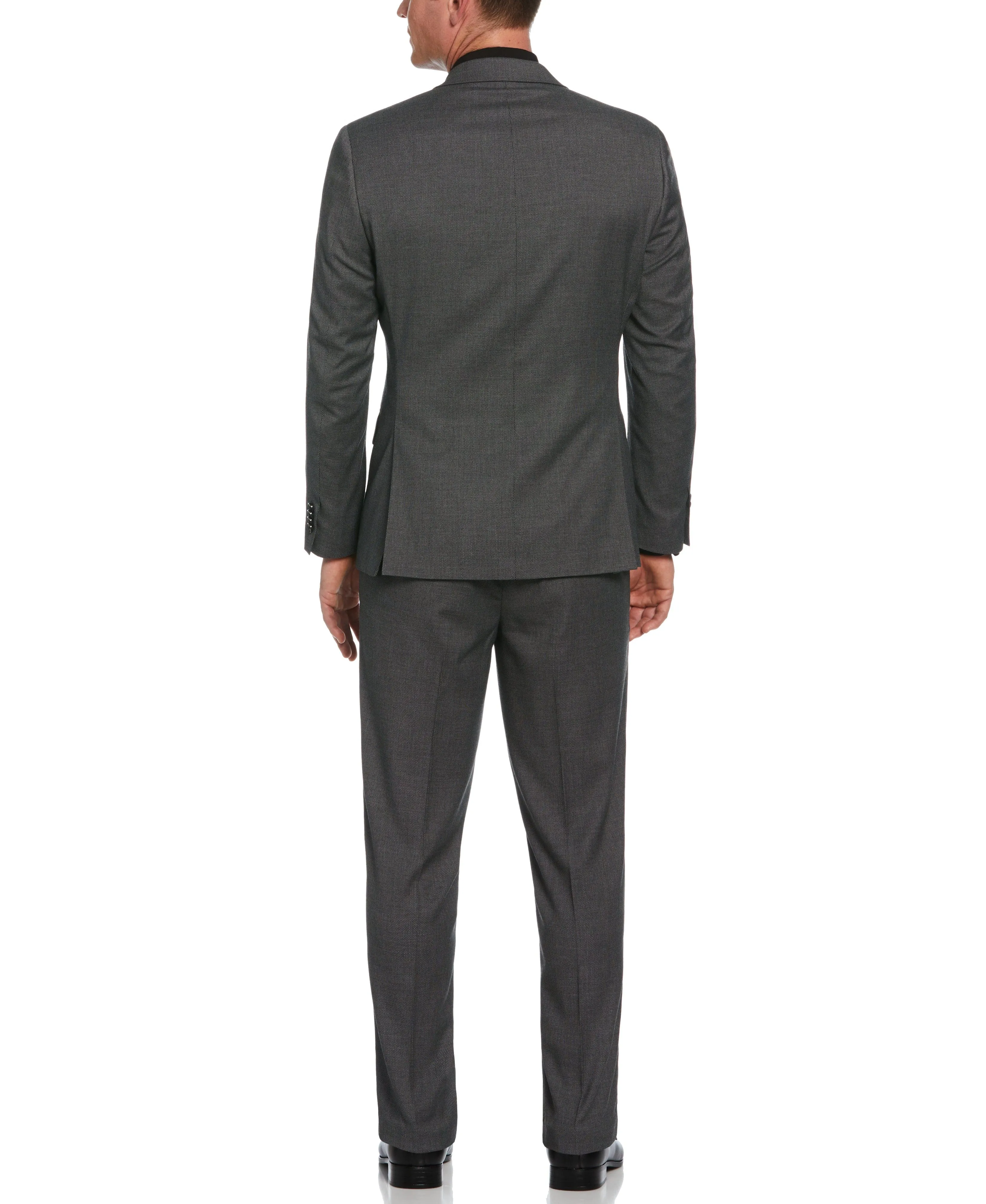 Classic Fit Dark Grey Solid Stretch Suit