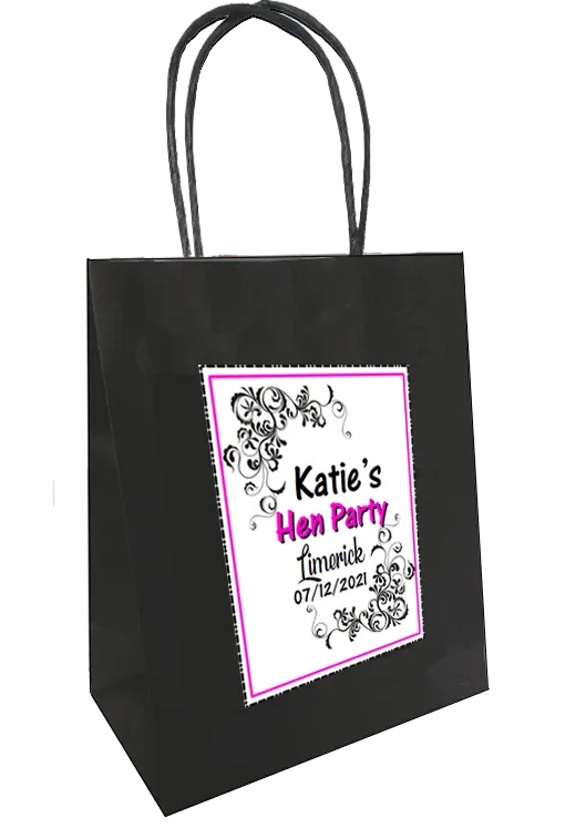 Classy Design Hen Party Personalised Gift Bag