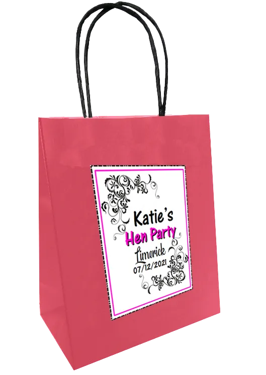Classy Design Hen Party Personalised Gift Bag