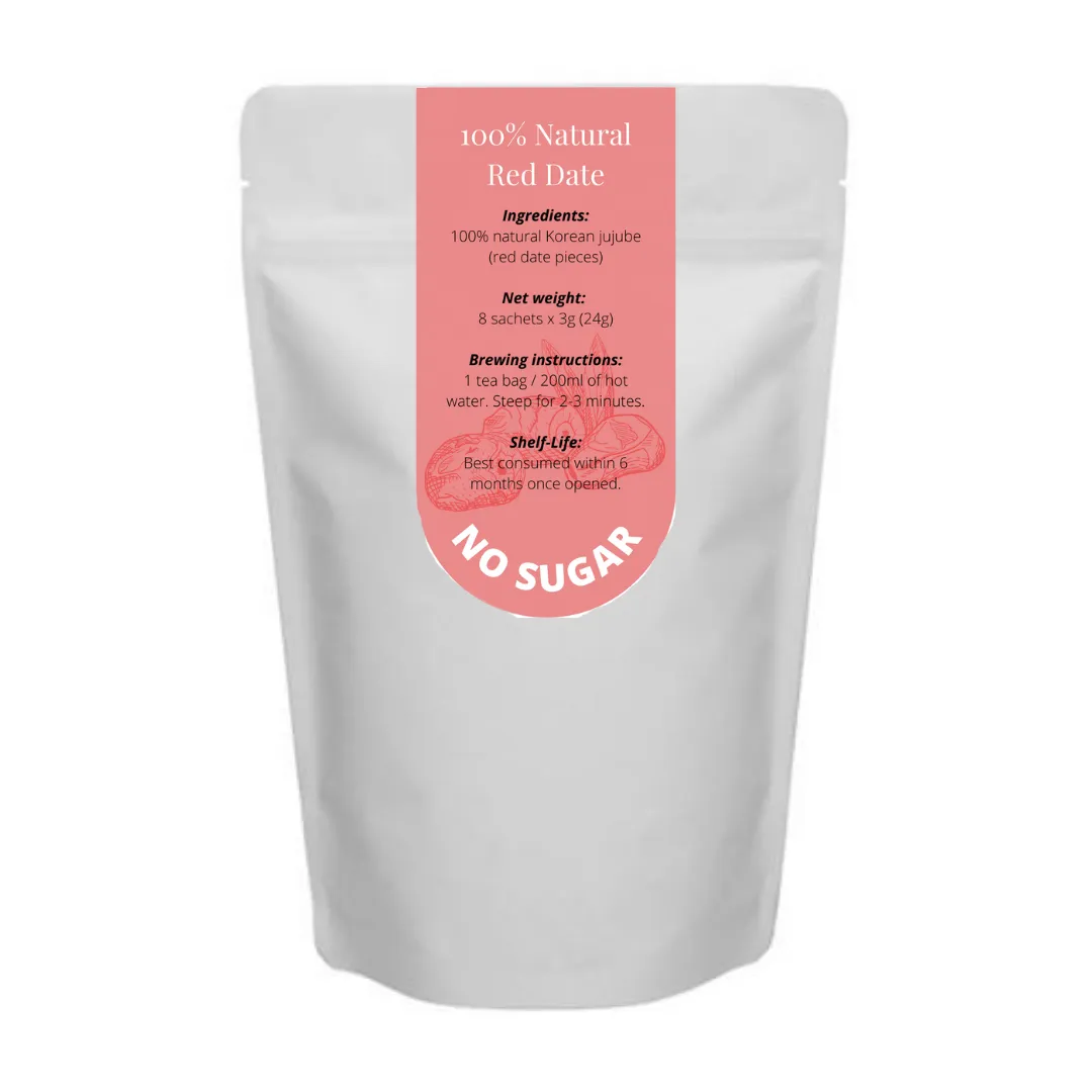 Coffeehock 100% All Natural Red Date Teabag with No Sugar 8's x 3g