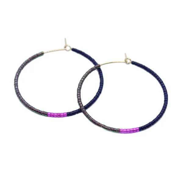 Color Field Hoops