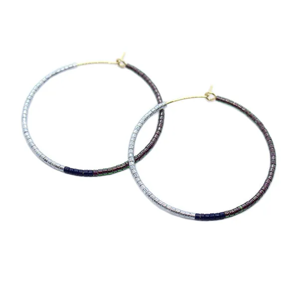 Color Field Hoops