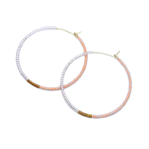 Color Field Hoops