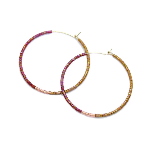 Color Field Hoops
