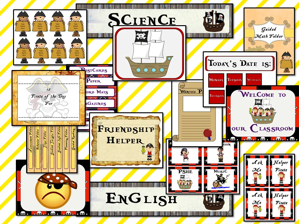 Complete Pirate Themed Classroom Bundle