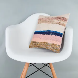 Contemporary Multiple Color Kilim Pillow Cover 16x16 7485