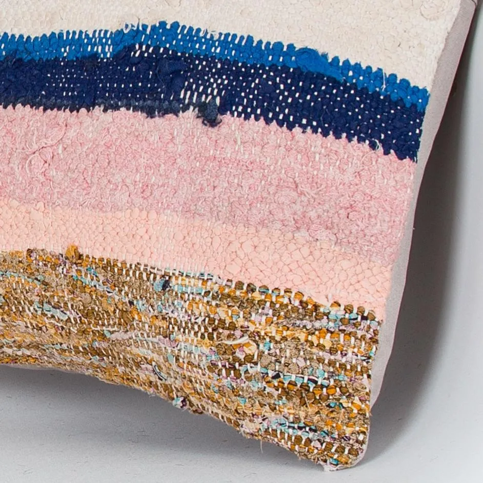 Contemporary Multiple Color Kilim Pillow Cover 16x16 7485