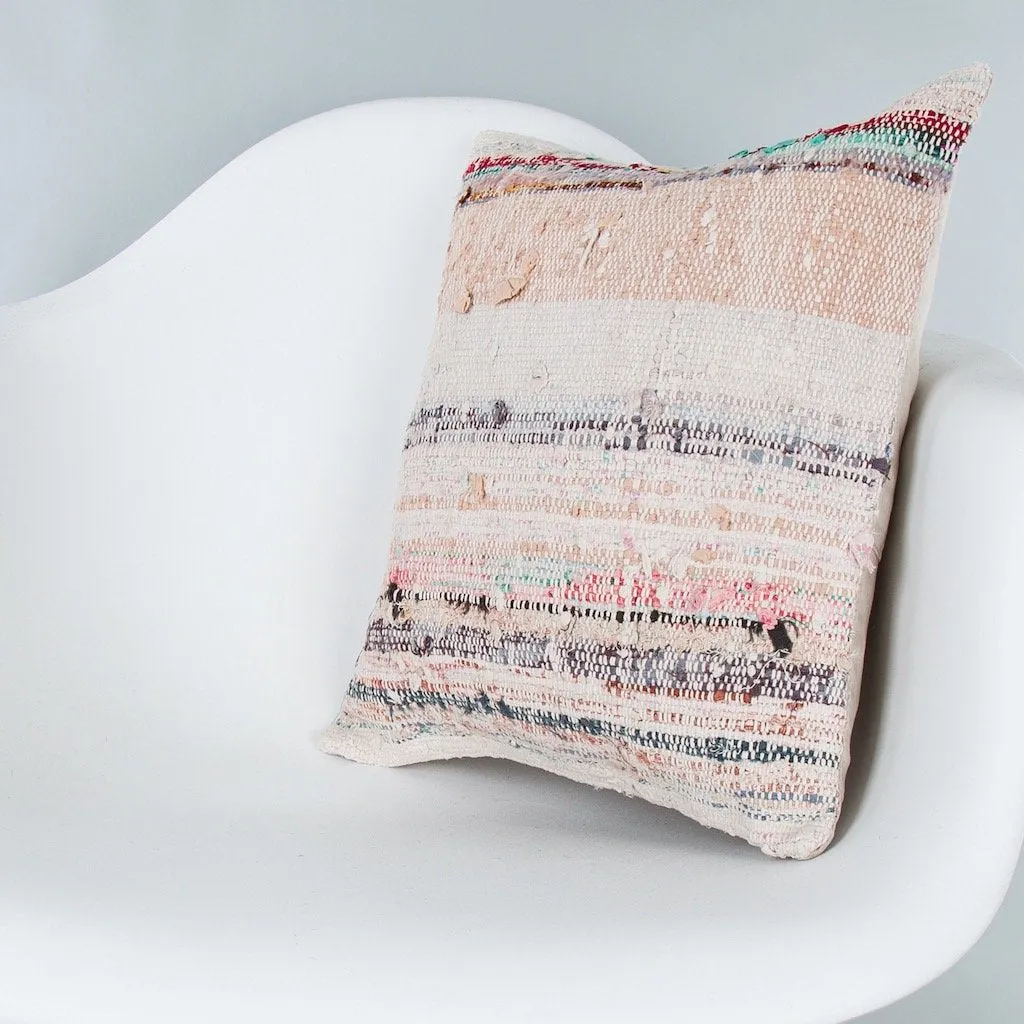 Contemporary Multiple Color Kilim Pillow Cover 16x16 7787