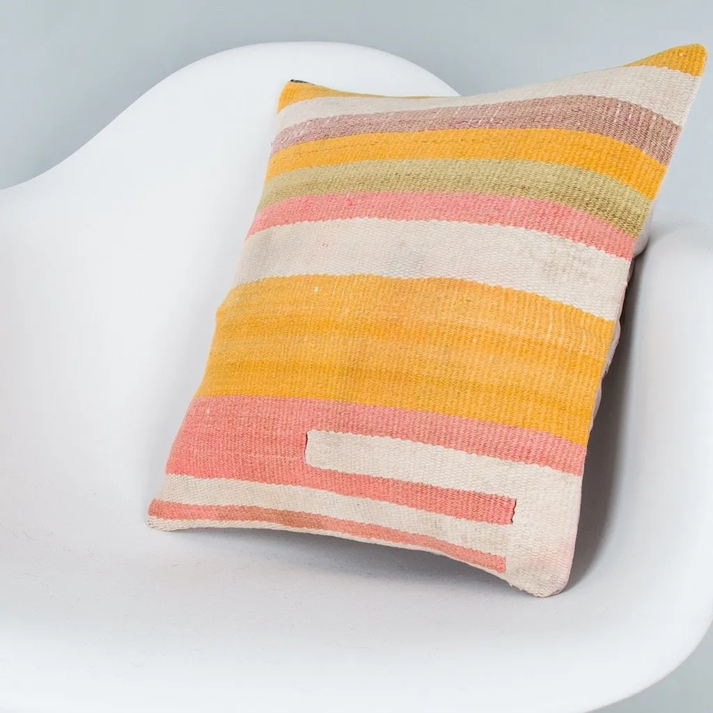 Contemporary Multiple Color Kilim Pillow Cover 16x16 8327