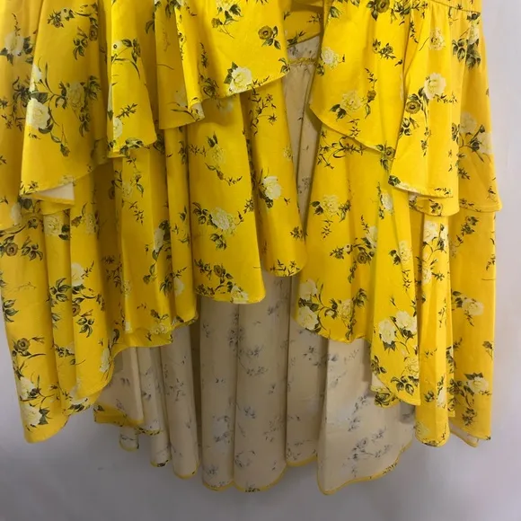 COPY - Alice   Olivia Escape Ditsy Sunbeam skirt.  Size 8.High low hem. Retail…