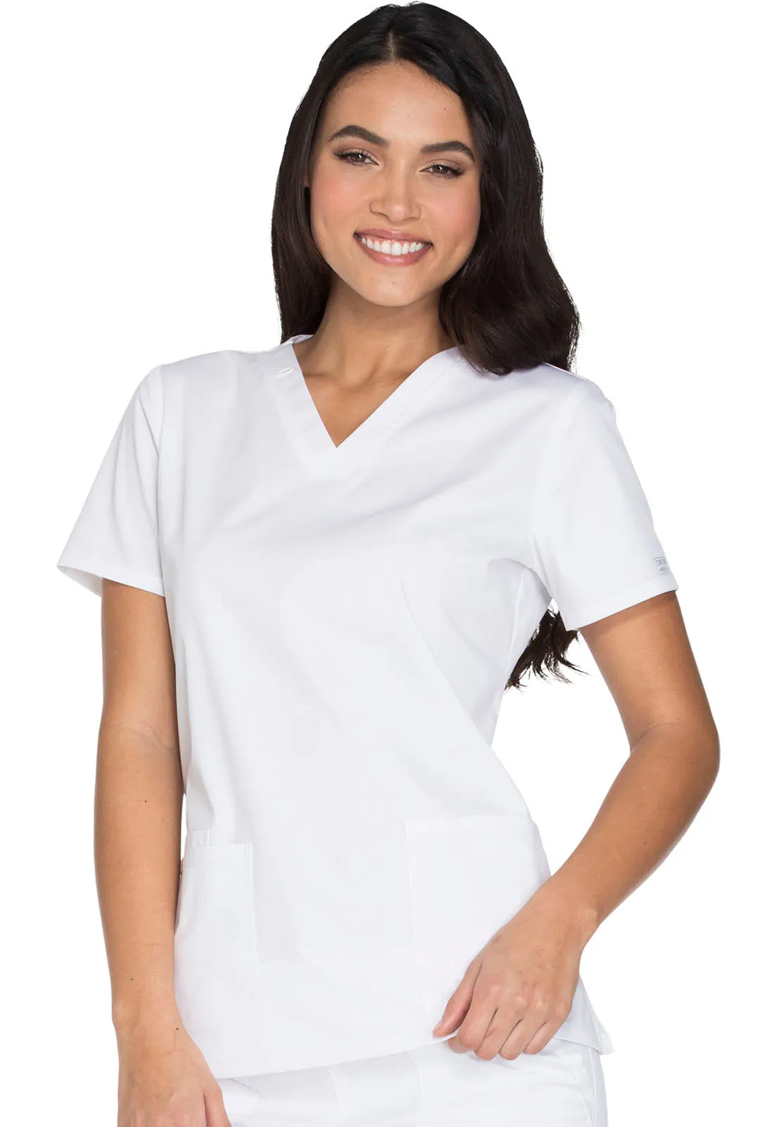 Core Stretch WW630 V-Neck Top White