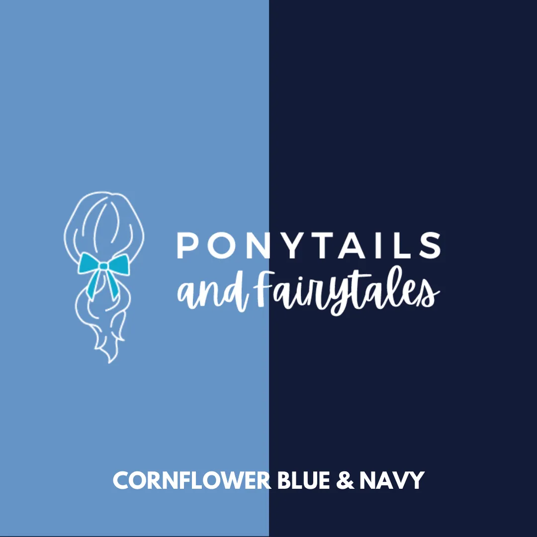 Cornflower Blue & Navy Hair Accessories