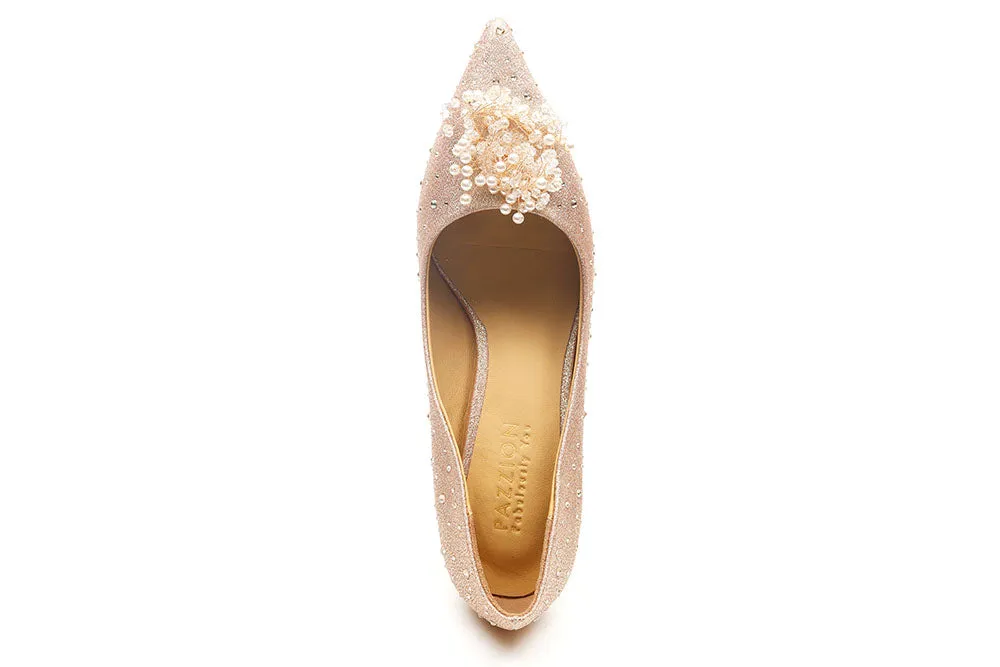 Crystal Embellished  Detailing Heels