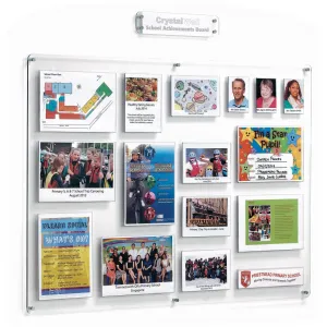 Crystal Wall - School Bulletin Board (Landscape) 1200x900mm