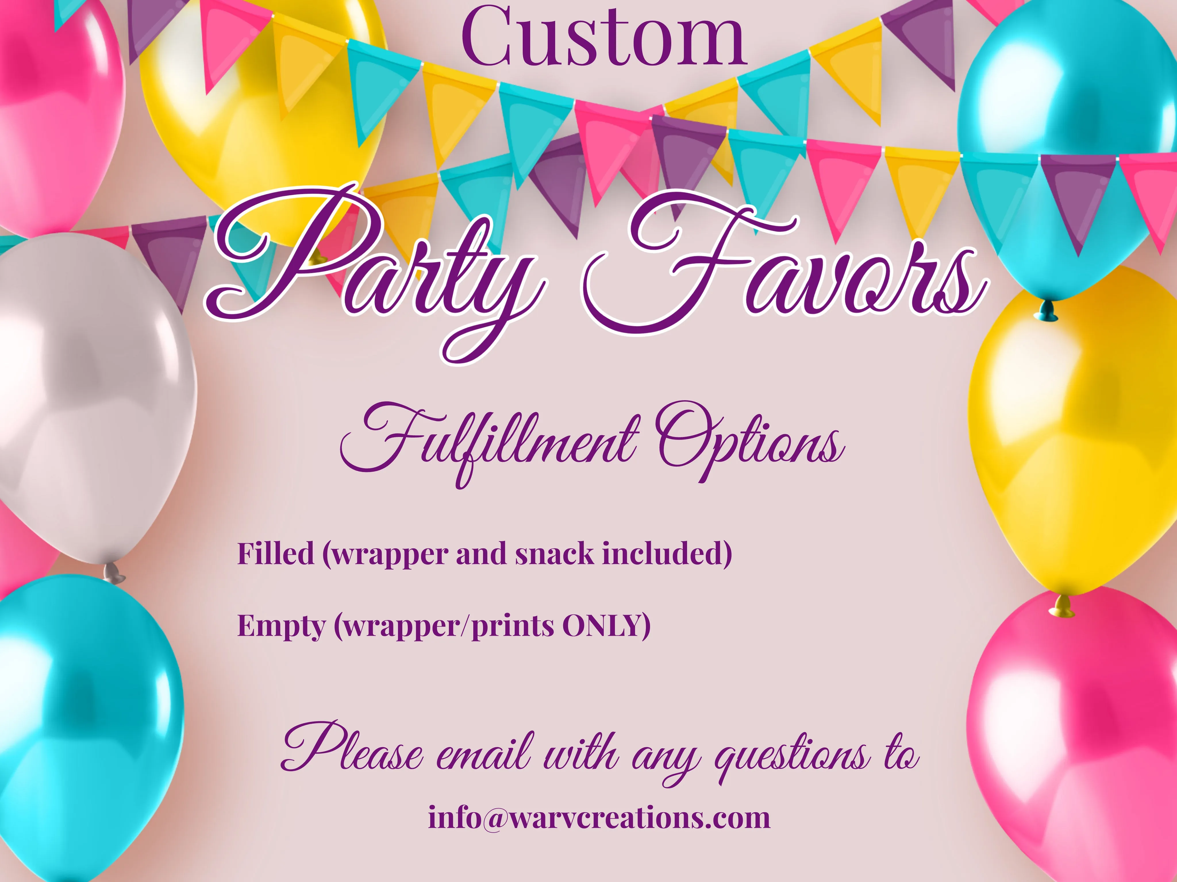 Custom Party Favors