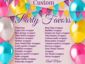 Custom Party Favors