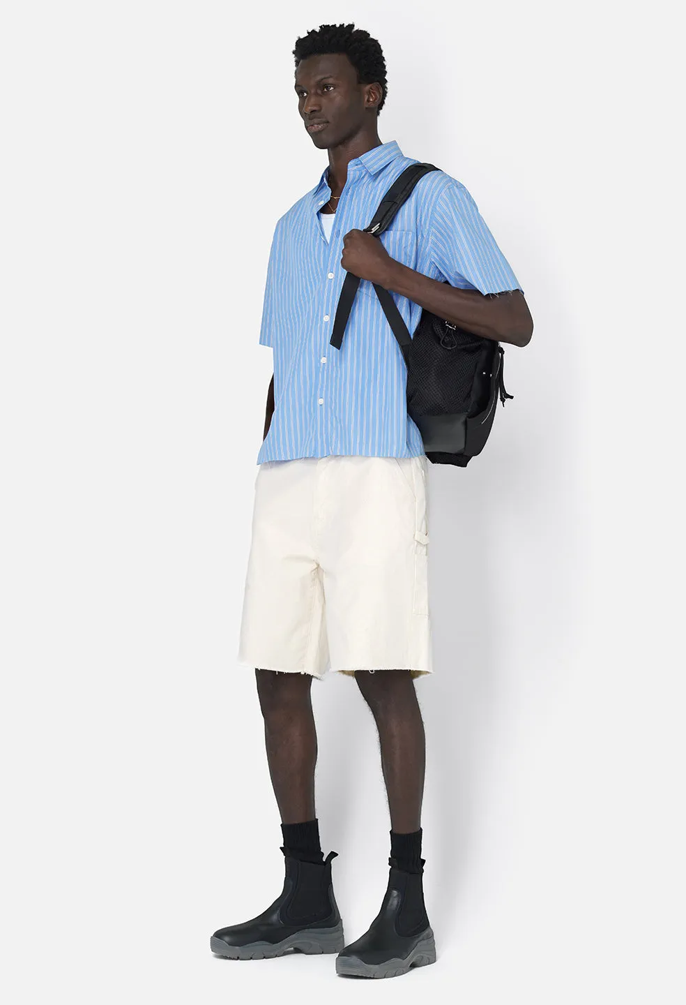 Cut-Off Work Shorts / Natural