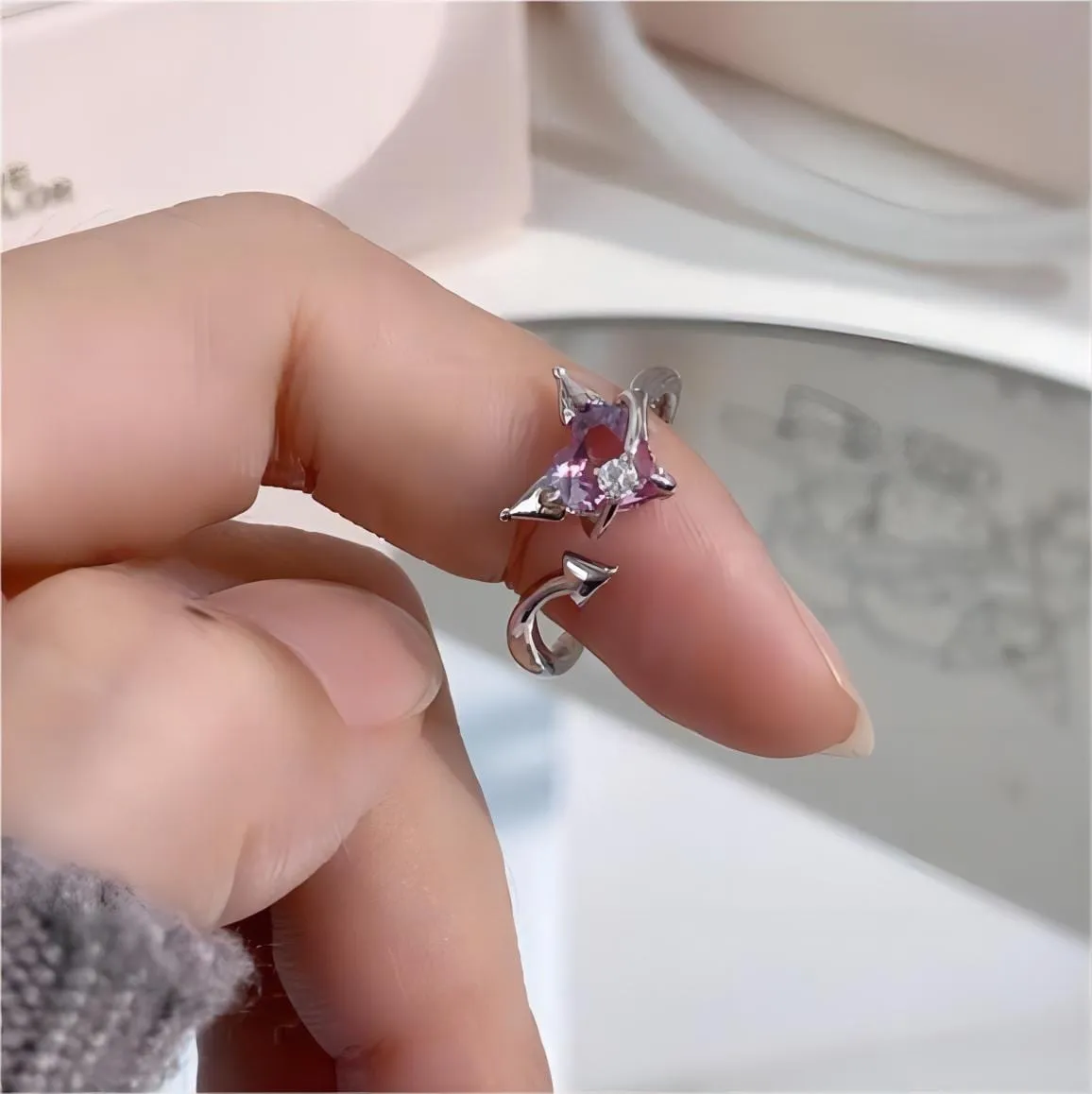 Cute Kuromi My Melody Cinnamoroll PomPomPurin Ring