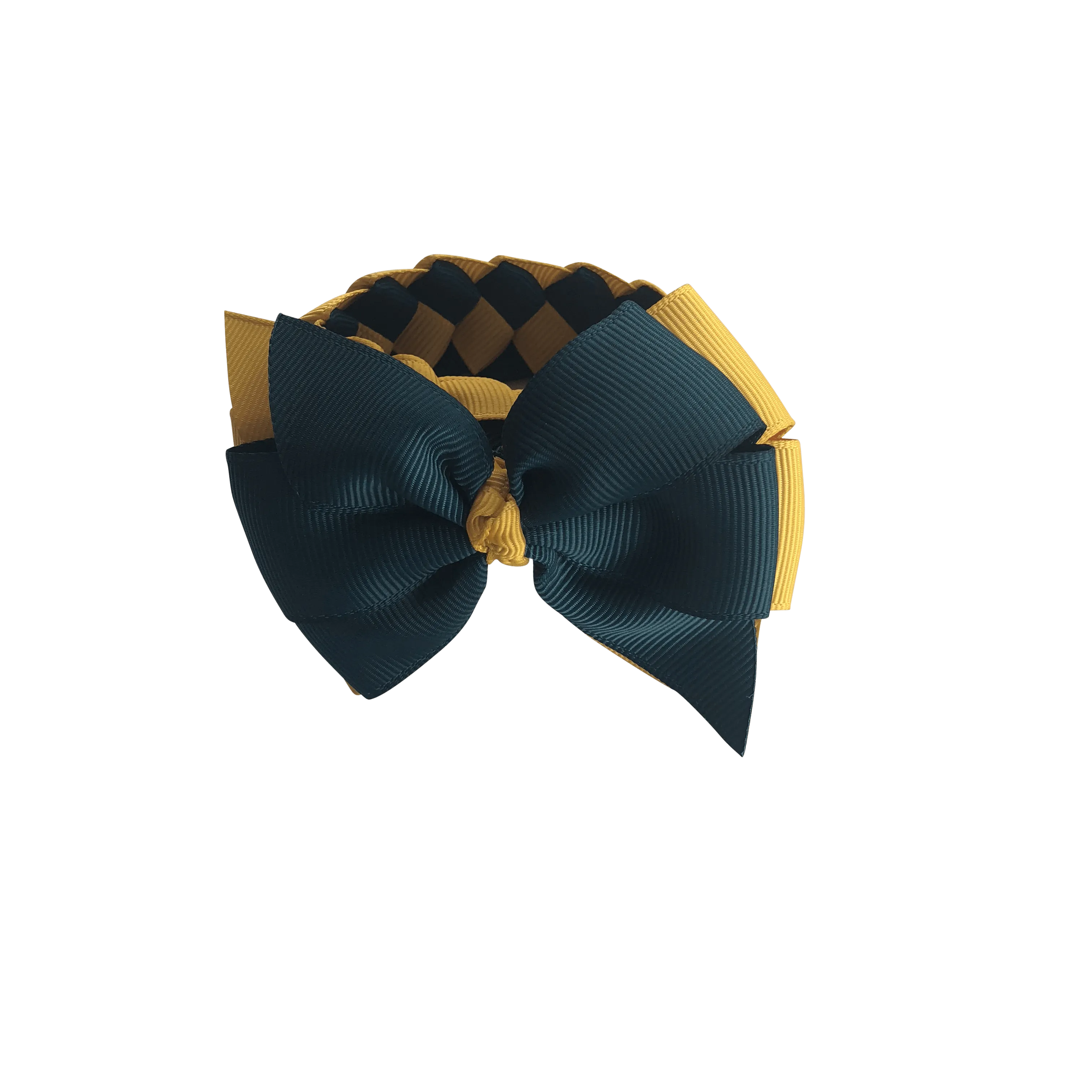 Dark Petrol Green & Gold Hair Accessories