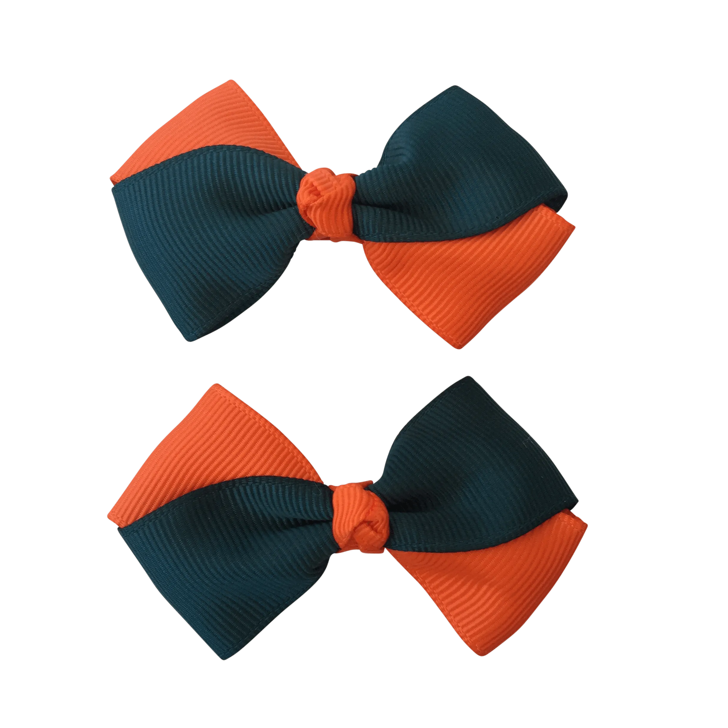 Dark Petrol Green & Orange Hair Accessories