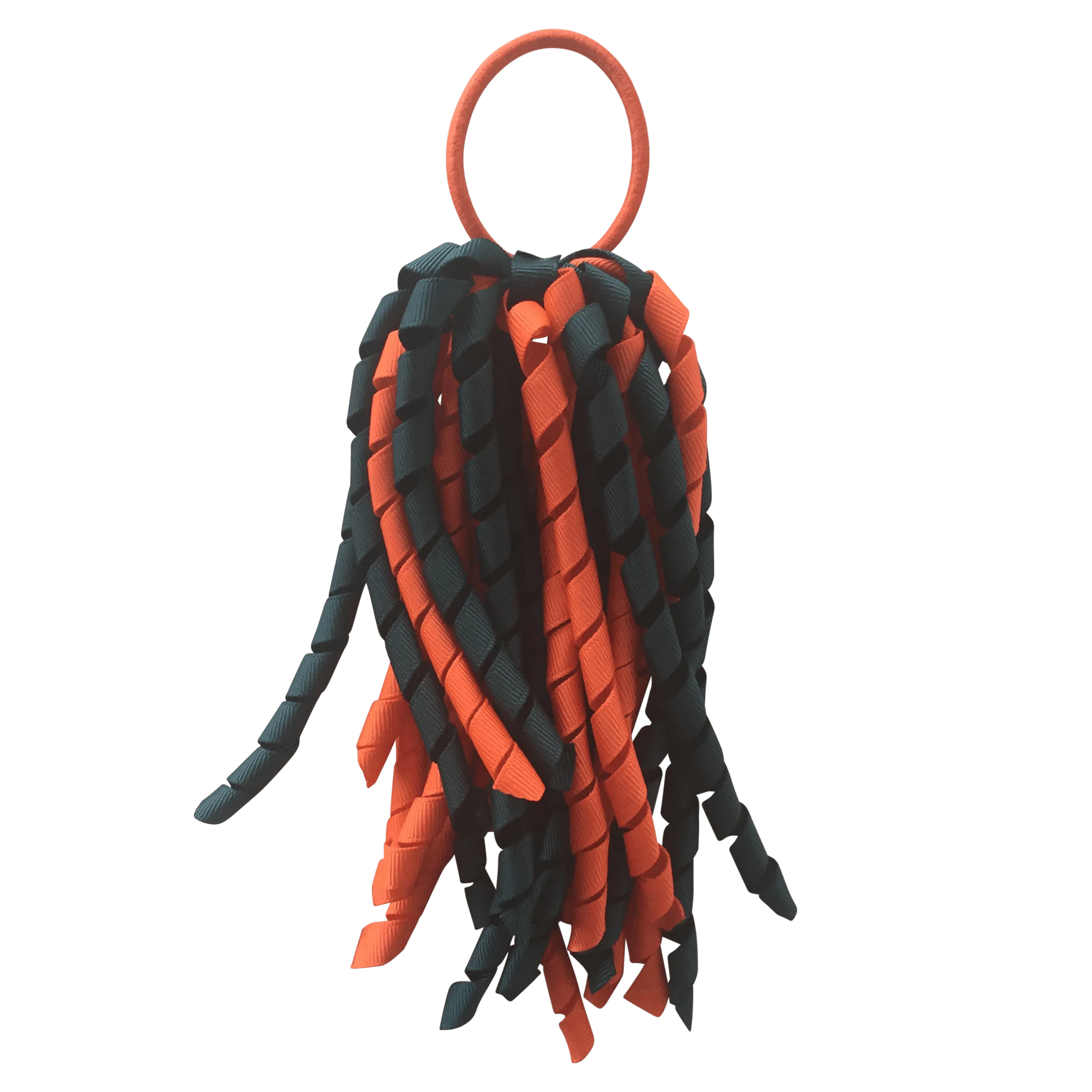 Dark Petrol Green & Orange Hair Accessories