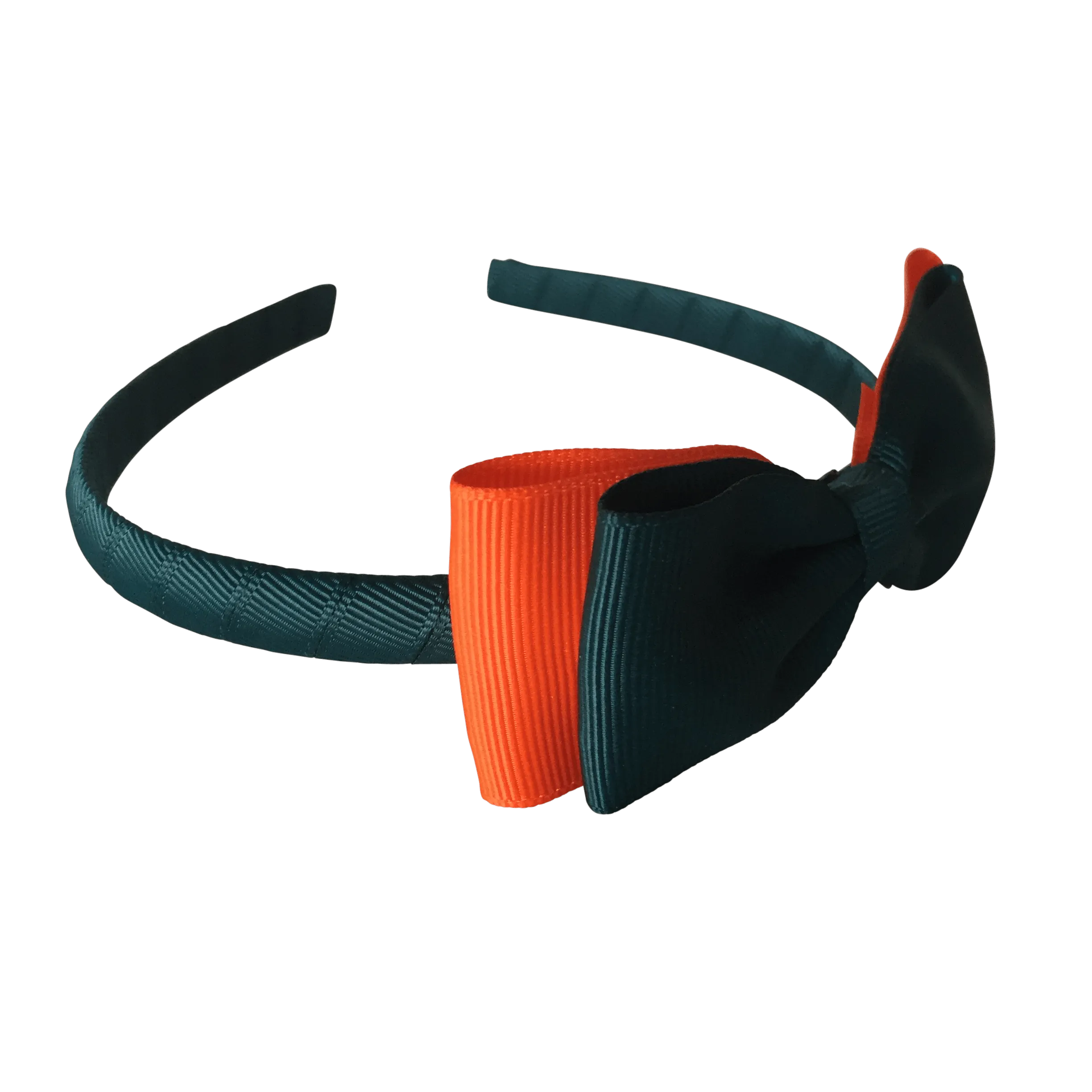 Dark Petrol Green & Orange Hair Accessories