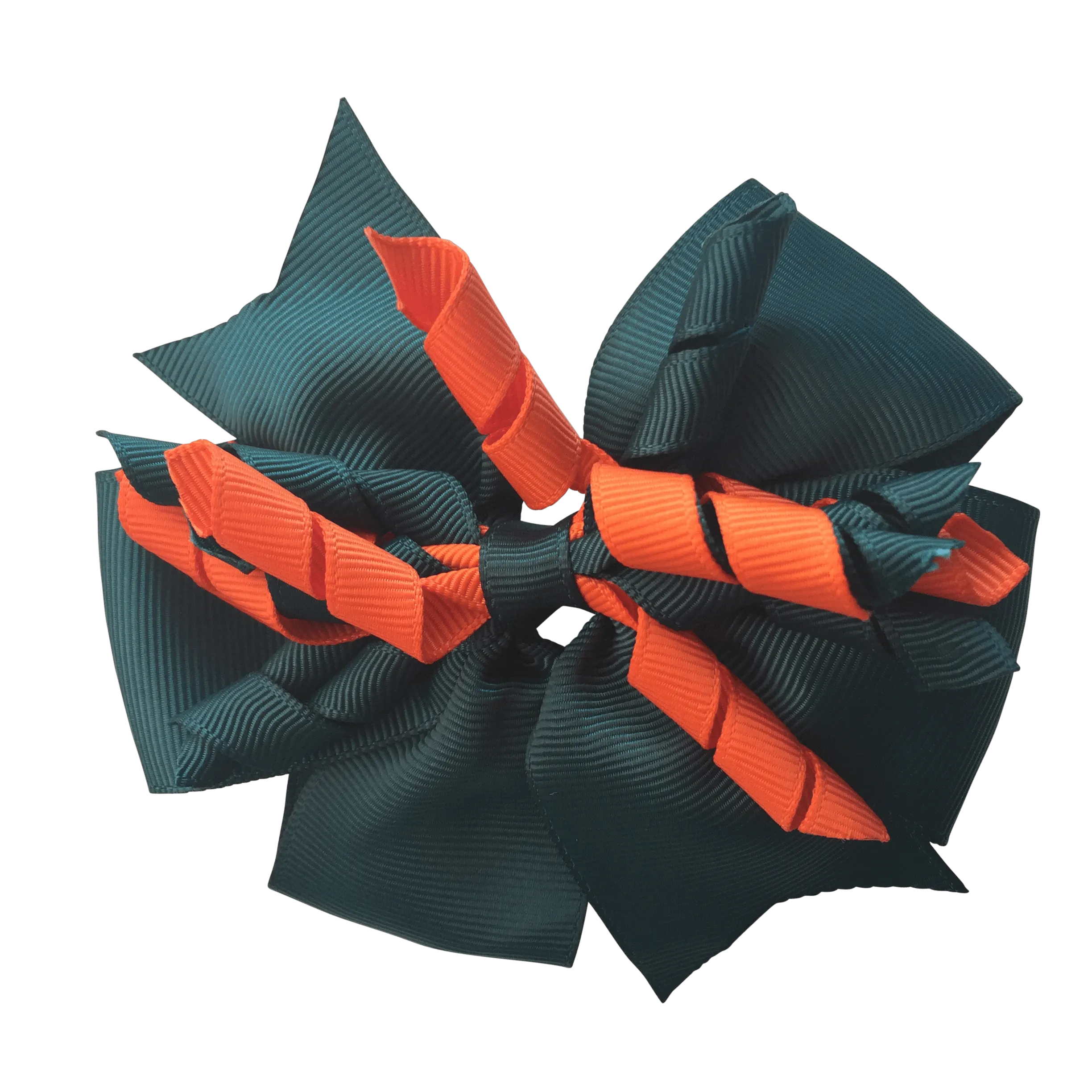 Dark Petrol Green & Orange Hair Accessories