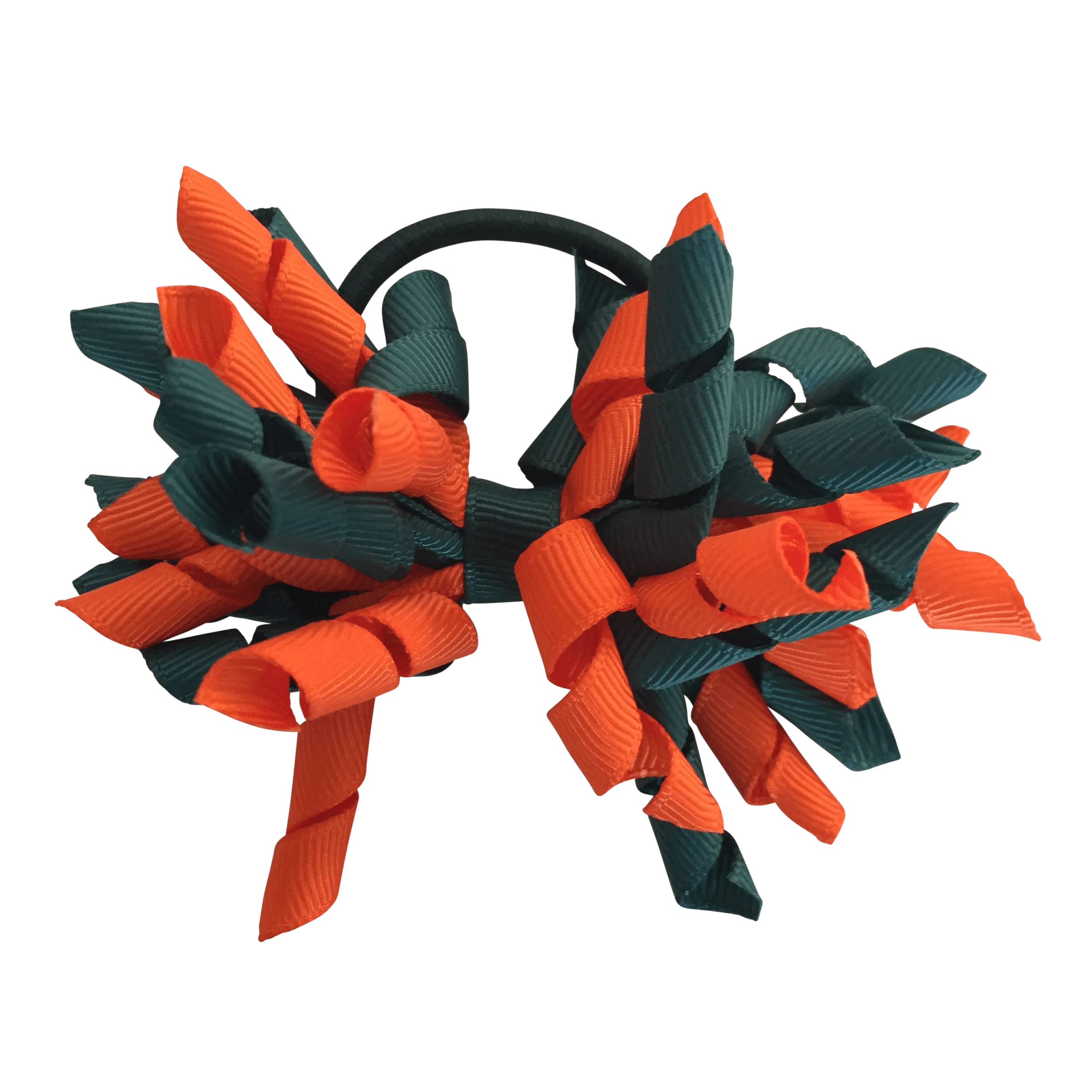 Dark Petrol Green & Orange Hair Accessories
