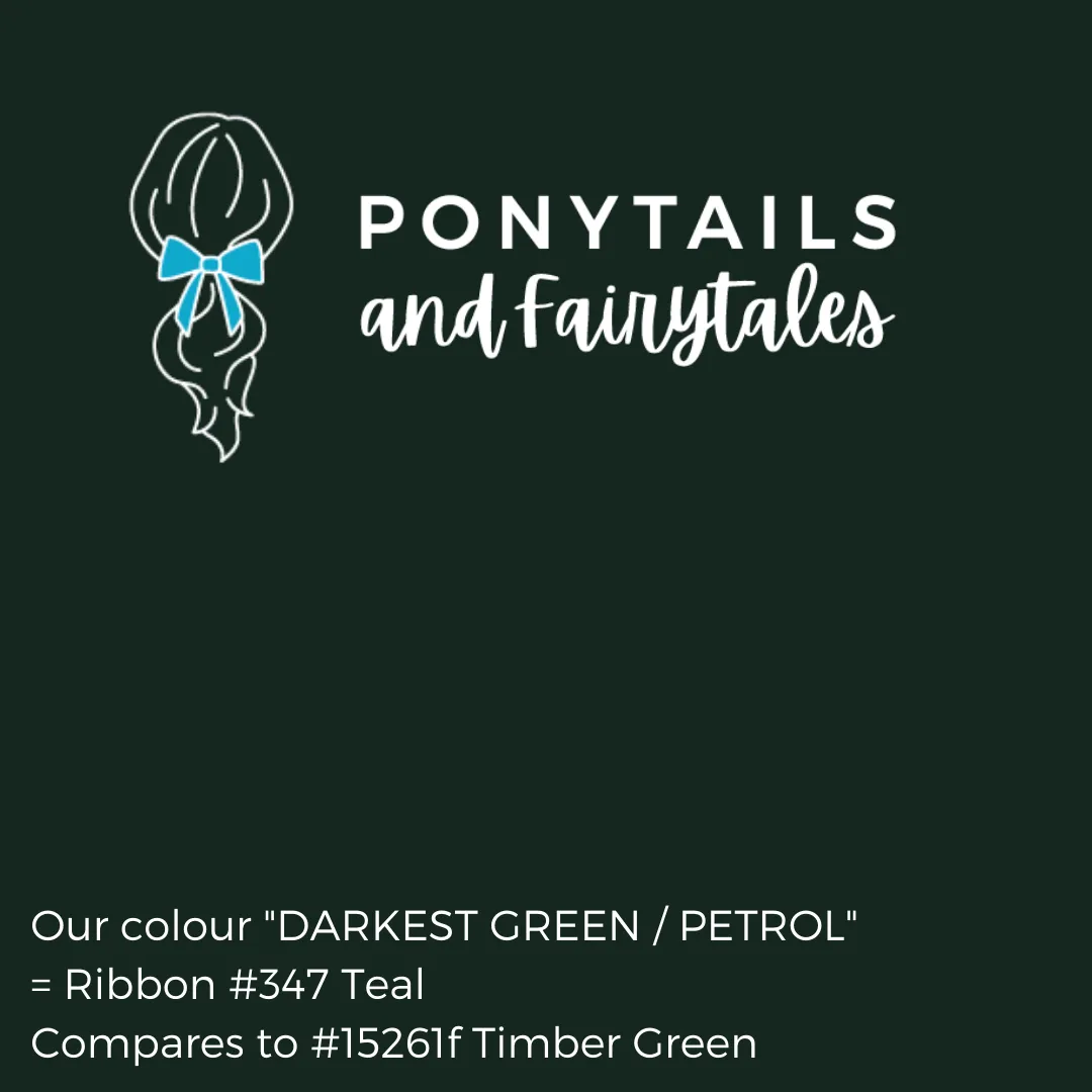 Dark Petrol Green Hair Accessories