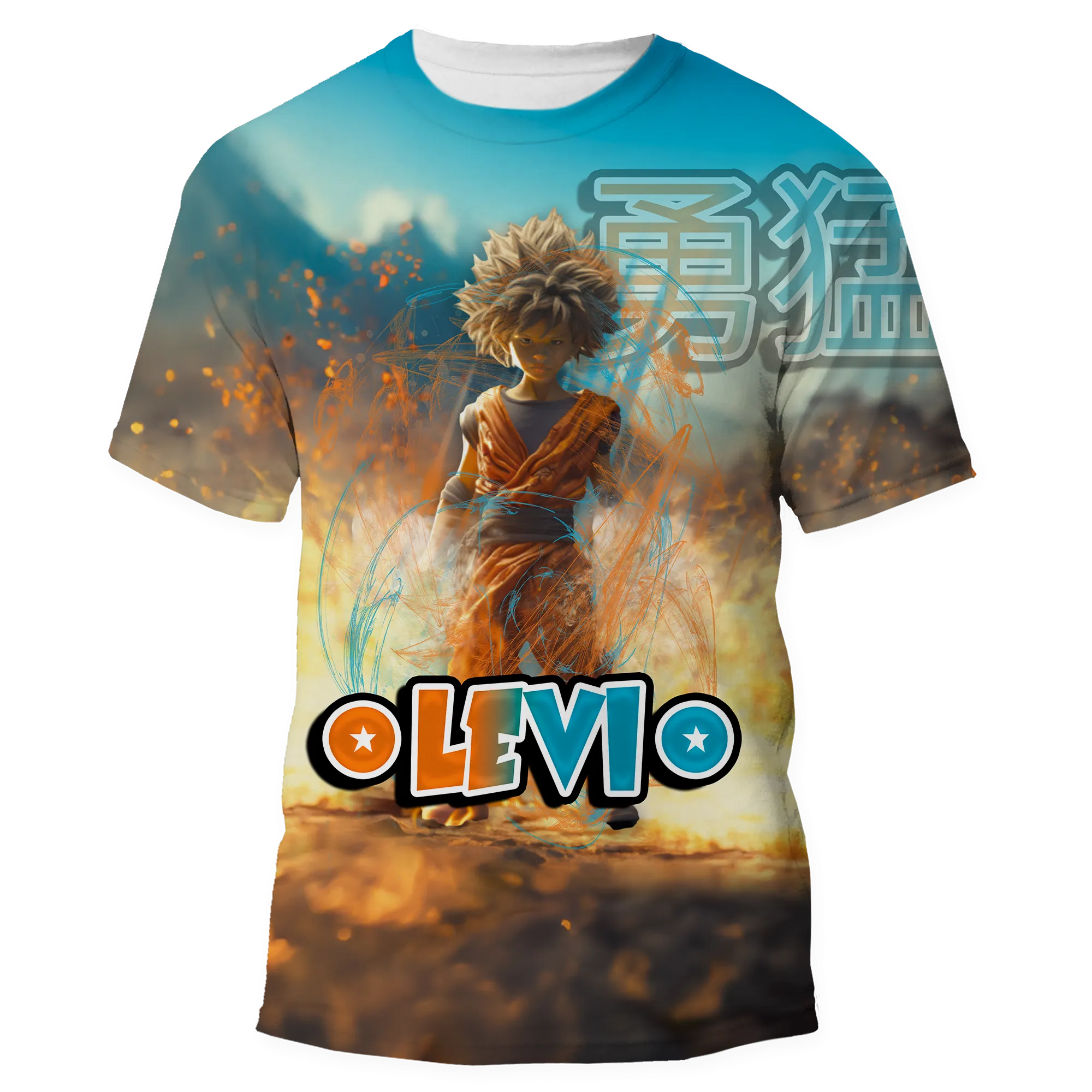 DBZ-Inspired All Over Print Shirt