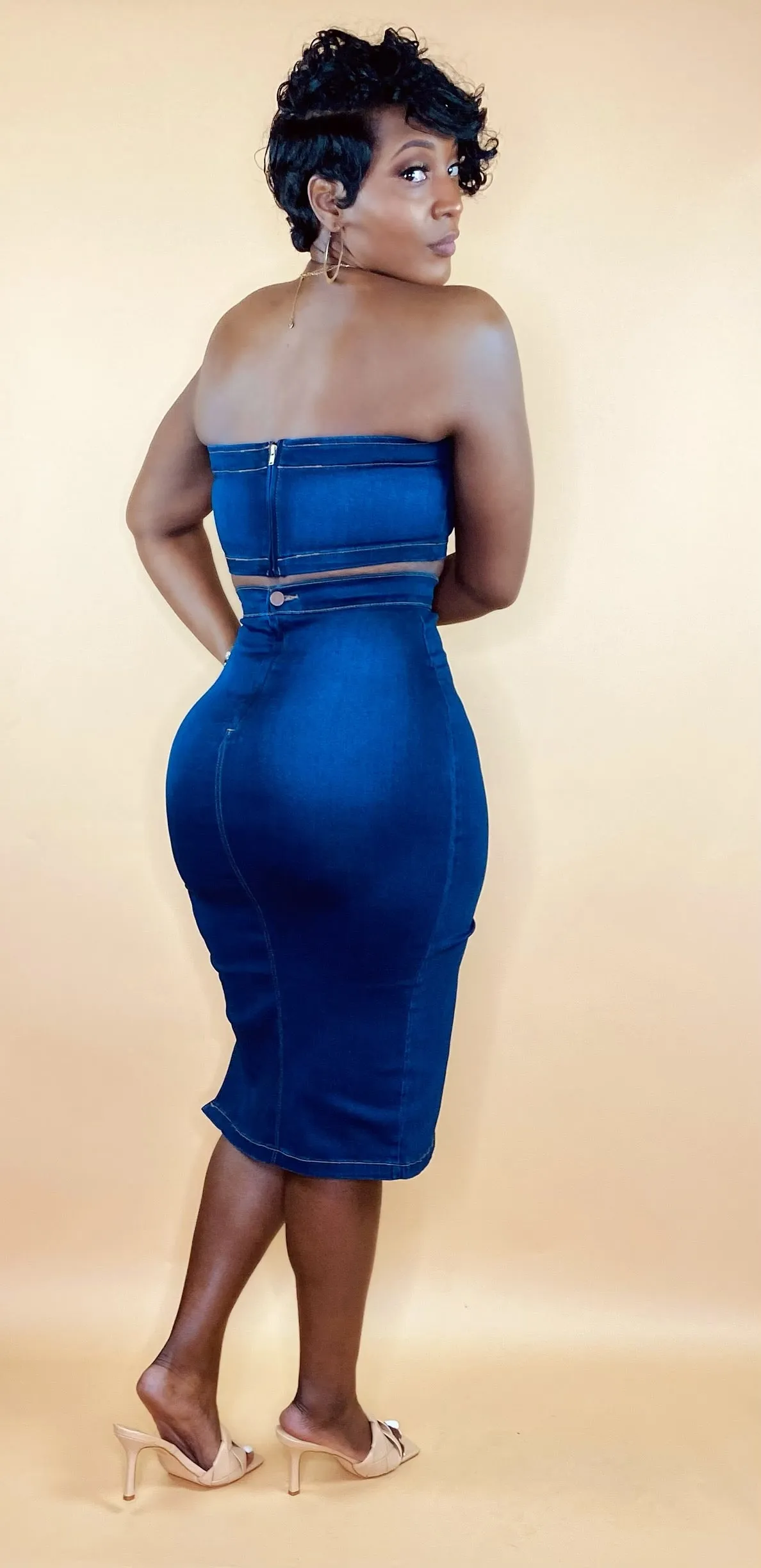 Denim Desires Skirt Set 